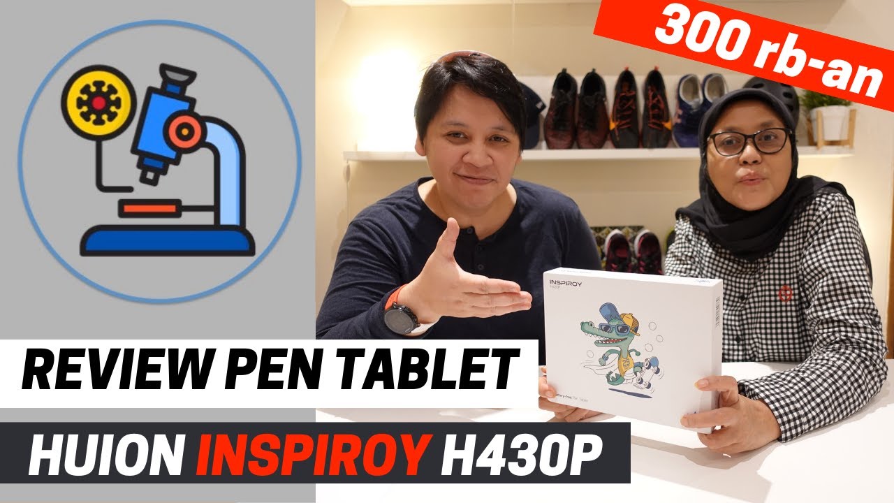 Review Pen tablet Huion H430p Indonesia. Pen tablet 300rb??